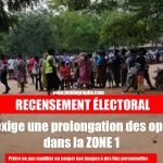 Recensement électoral : La DMP exige une prolongation des opérations dans la Zone 1